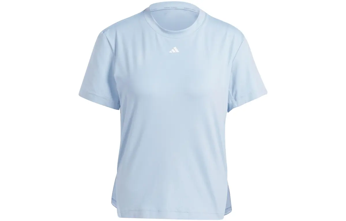 Adidas Set in Sleeve T Shirt Women's Light Blue