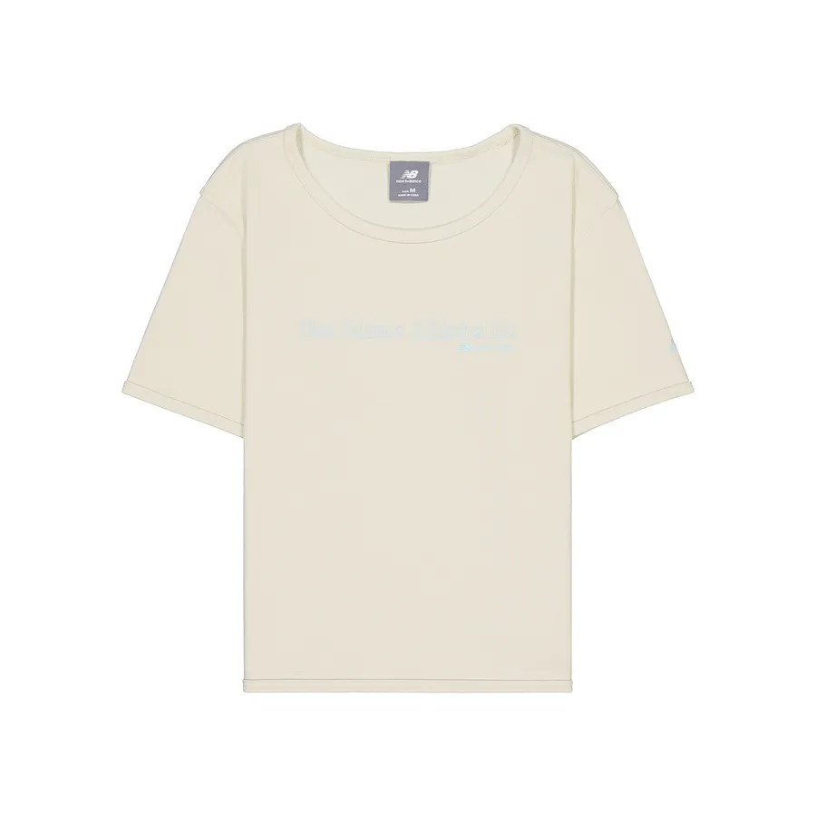 New Balance Drop Shoulder Sleeve T Shirt Women's Beige