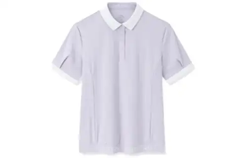 ANTA Variety Training Collection Polo Shirts Women's Ocean Dusty Purple Polo Collar Moderate Straight Fit