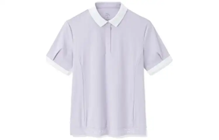 ANTA Variety Training Collection Polo Shirts Women's Ocean Dusty Purple Polo Collar Moderate Straight Fit