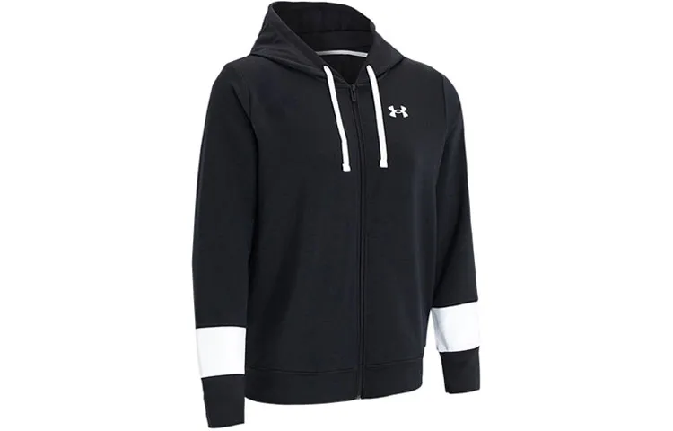 Under Armour Rival Jackets Women's Black Hooded Moderate Other