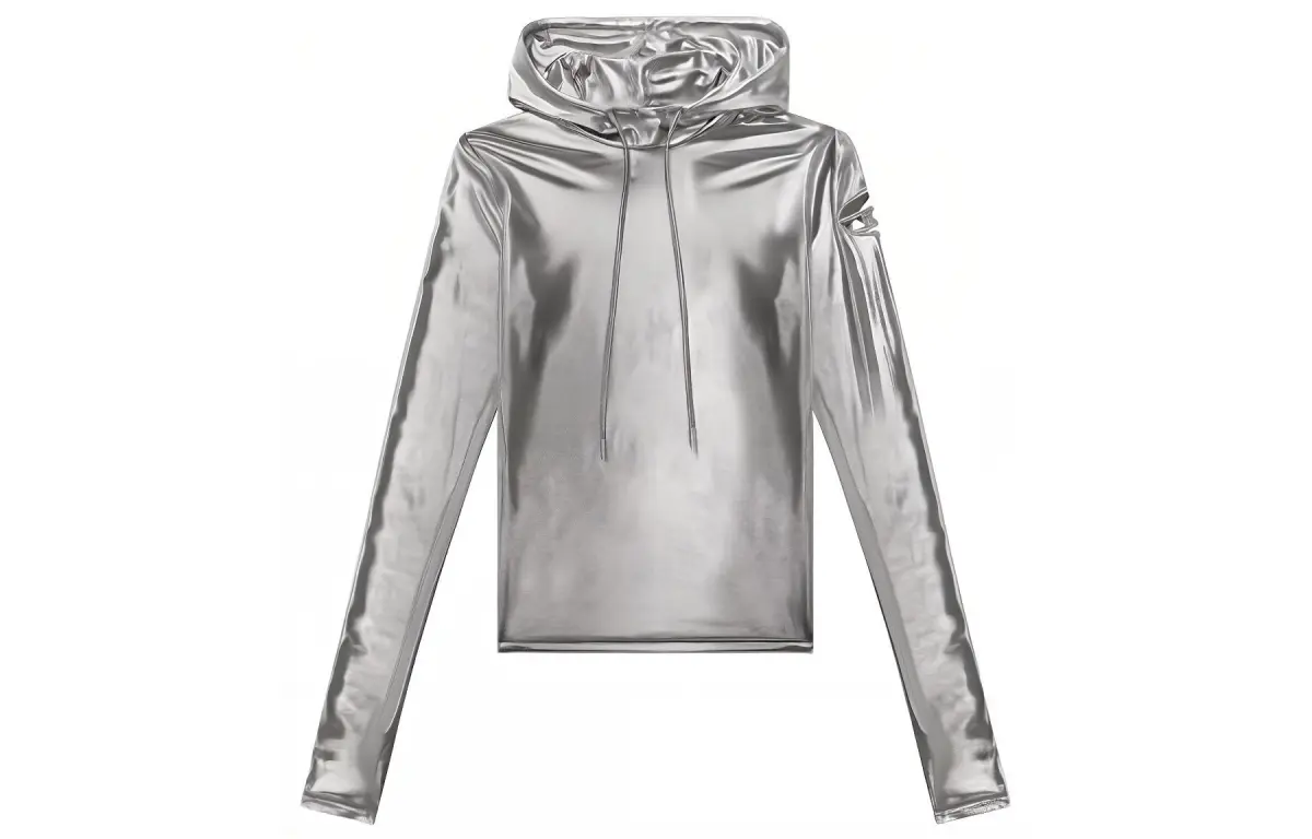 DIESEL Sweatshirts Women's Silver Hooded Moderate Regular