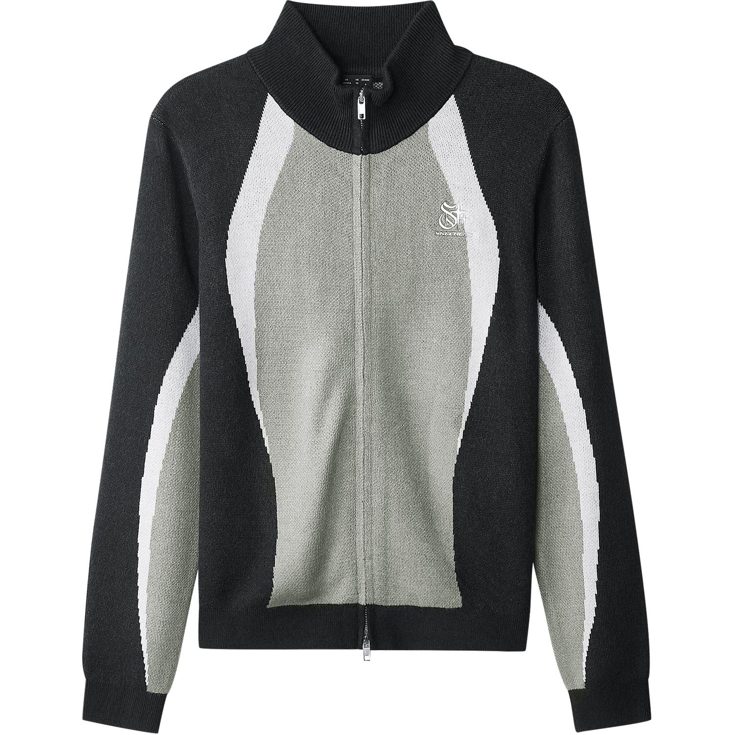 Женская кофта Skechers Knit Jacket (угольно-черная)