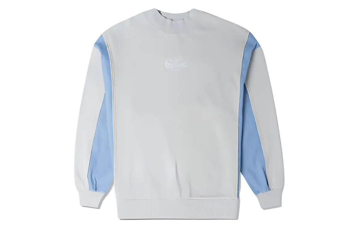 Converse Sweatshirts Women's Light Blue Crew Neck Moderate Straight Fit