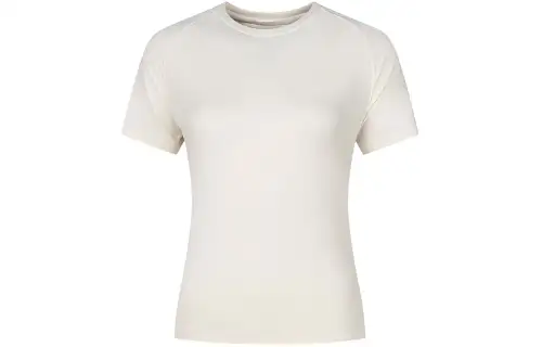 ASICS T Shirts Women's White Crew Neck Moderate Other