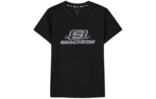 Skechers Regular T Shirt Women's Carbon Black