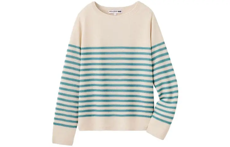 UNIQLO X INES DE LA FRESSANGE UNIQLO X Ines De La Fressange Knitwear Women's Light Beige Crew Neck Moderate Base Layer