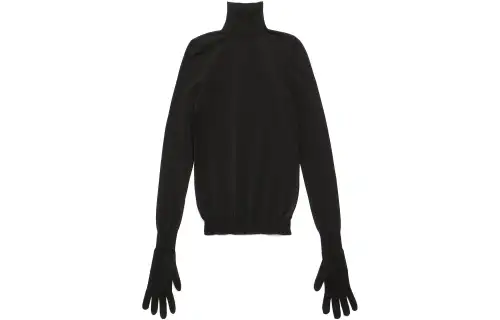 Balenciaga Knitwear Women's Black Turtleneck Moderate Other