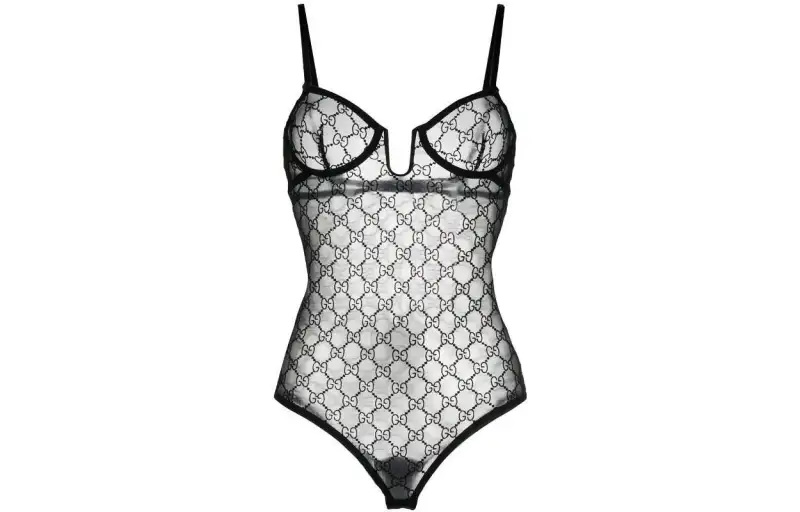 【ExclusivePrevious Season】GG tulle bodysuit