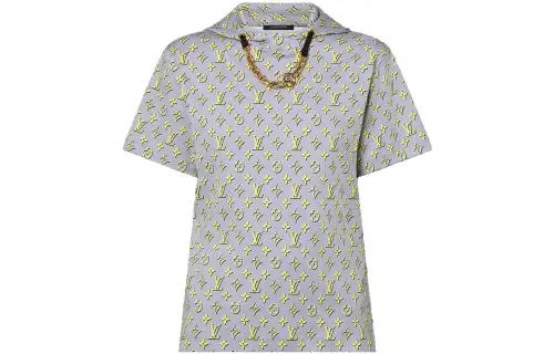 LOUIS VUITTON 1ABRY0 3D Monogram Hooded T-Shirt