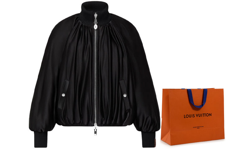 Женская куртка Louis Vuitton (черная) — фото 6