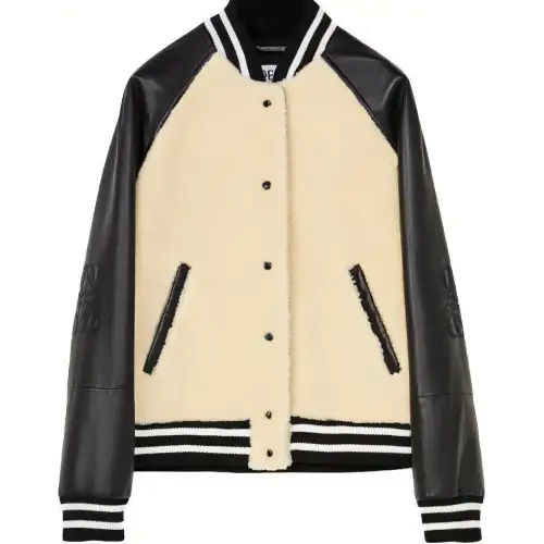 LOEWE Jackets Women's Beige Baseball Collar Moderate Other