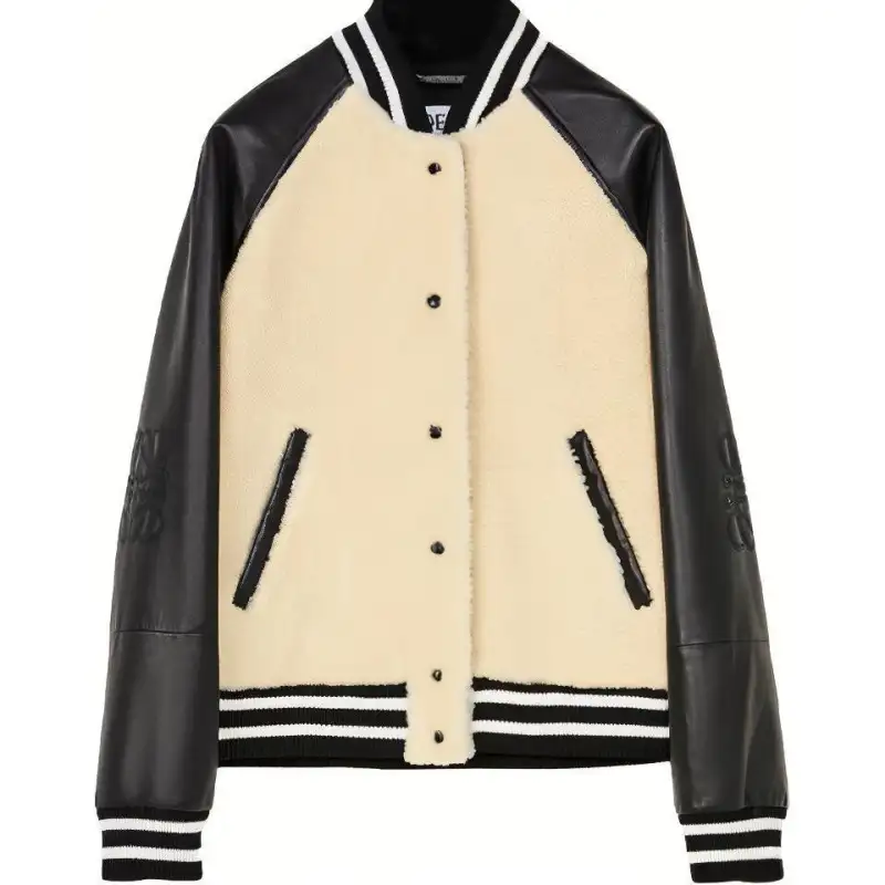 LOEWE Jackets Women's Beige Baseball Collar Moderate Other
