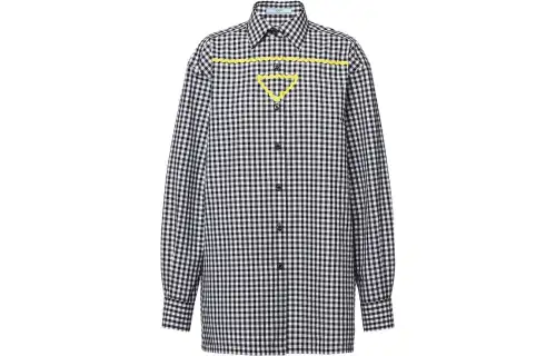PRADA Shirts Women's Black Pointed Collar Moderate Other