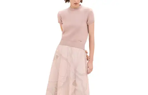 HERMES Knitwear Women's Pink Crew Neck Moderate Other