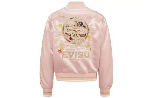 EVISU Jackets Women's Pink V Neck Moderate Other