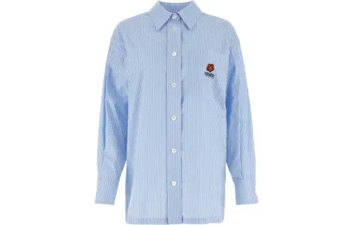 Boke Flower striped cotton shirt