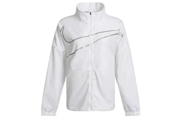 Nike Jackets Women's White Stand Collar Moderate Other