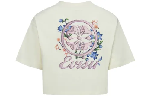 EVISU T Shirts Women's Crew Neck Moderate Straight Fit