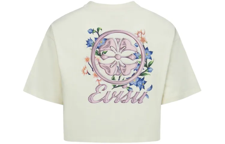 EVISU T Shirts Women's Crew Neck Moderate Straight Fit