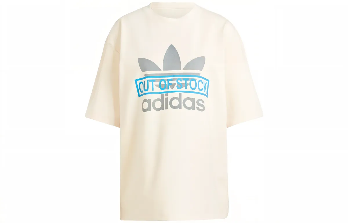 Adidas Originals KSENIASCHNAIDER Drop Shoulder Sleeve T Shirt Women's Ecru