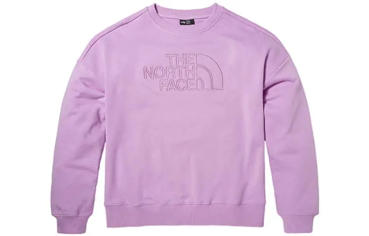 THE NORTH FACE Sweatshirts Women's Purple Crew Neck Moderate Straight Fit