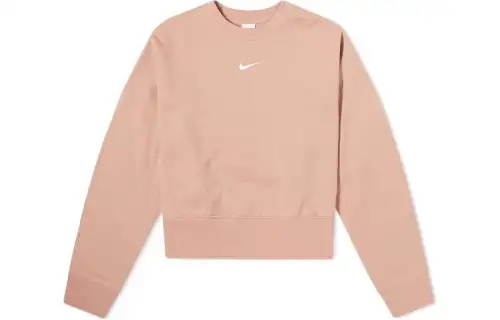 Nike Sweatshirts Women's Pink Crew Neck Moderate Regular