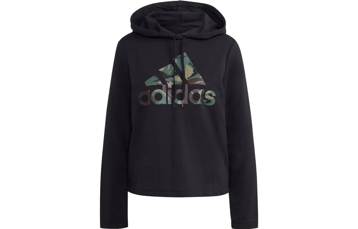 Adidas Sweatshirts Women's Black Hooded Moderate Other