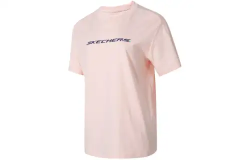 Skechers Drop Shoulder Sleeve T Shirt Women's Pearl Powder