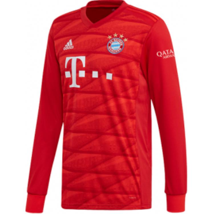 Adidas Bayern Munich Black Soccer Jersey 2019 20 Season Men’s Red