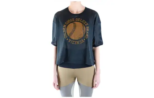 Golden Goose T Shirts Women's Marine Blue
