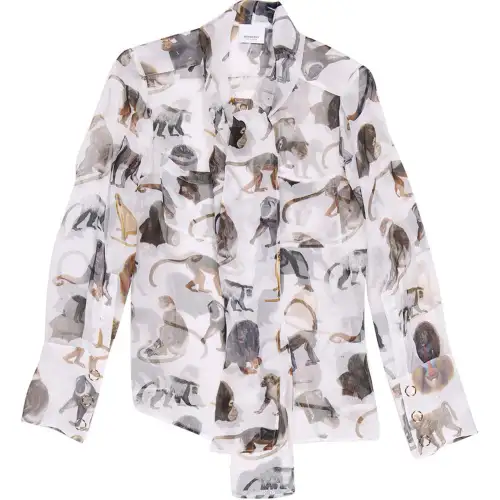 Burberry Shirts Women's White Moderate