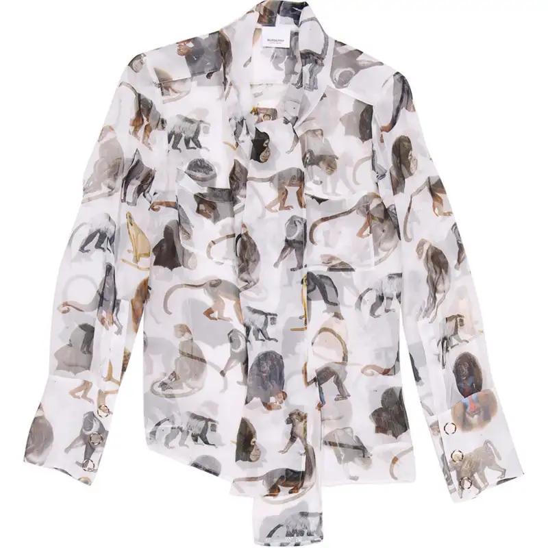 Burberry Shirts Women's White Moderate