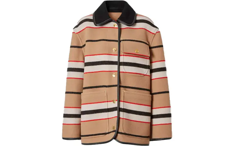Burberry Jackets Women's Light Camel Lapel Moderate Other