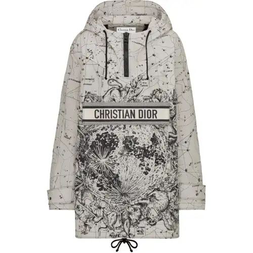 DIOR Quarterly New Products Jackets Women's Gray Hooded Thickened Other