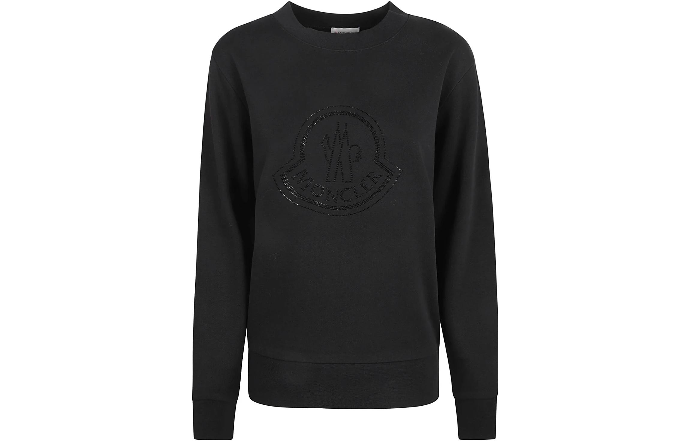 Женское худи Moncler Crystal (черное)