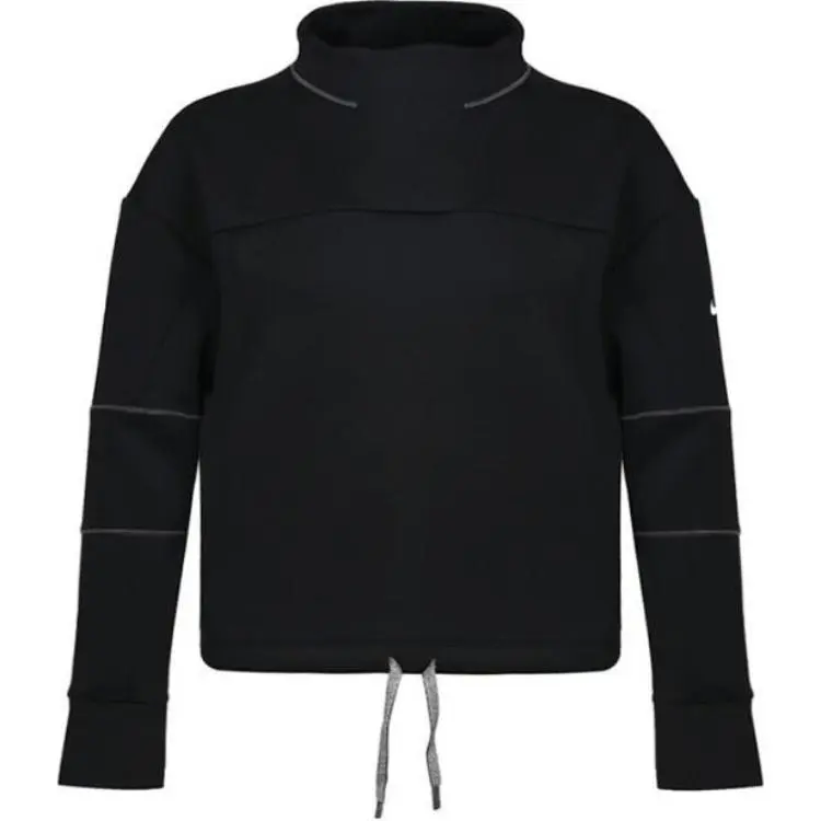 Nike Sweatshirts Women's Black Stand Collar Moderate Other