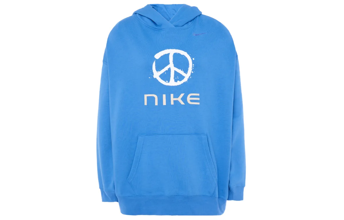 Nike Sweatshirts Women's Blue Hooded Moderate Regular