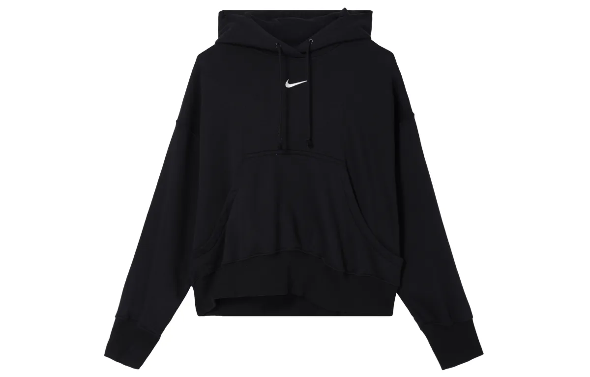 Nike Sweatshirts Women's Black Hooded (Non-detachable) Moderate Other