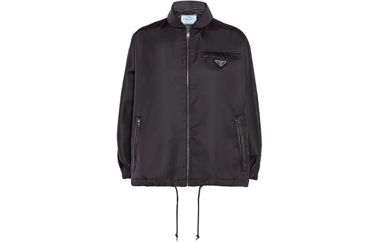 PRADA Jackets Women's Black Lapel Moderate Other