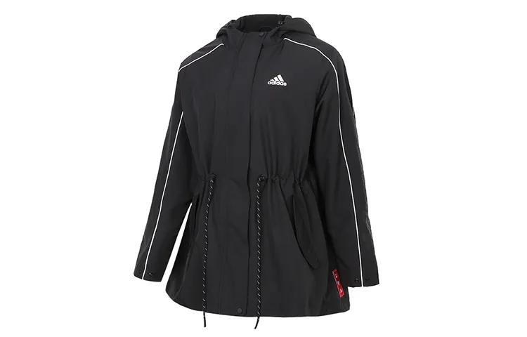 Adidas Chinese New Year Jackets Women's Black Hooded Moderate Other