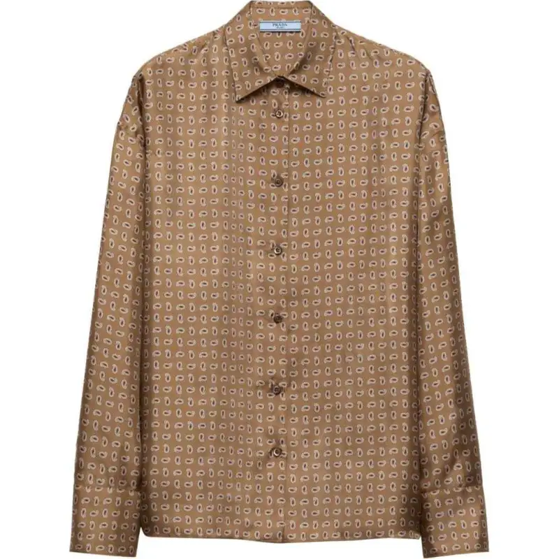 PRADA SS24 Shirt Women's Light Brown