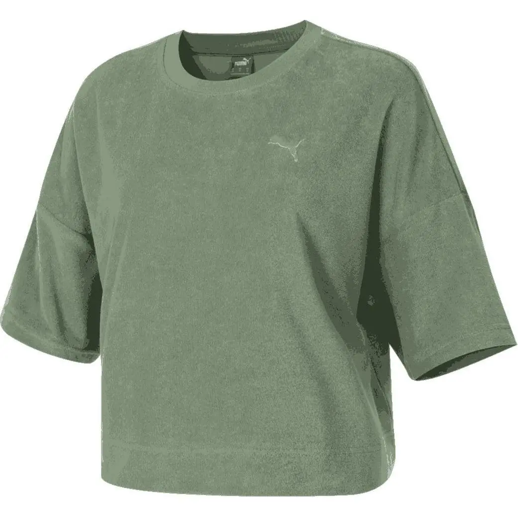 PUMA T-Shirts Women's Green Crew Neck Moderate Other