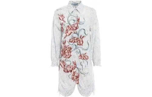PRADA Shirts Women's White Lapel Moderate Other