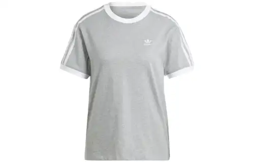Adidas Originals T Shirts Women's Gray Crew Neck Moderate Other
