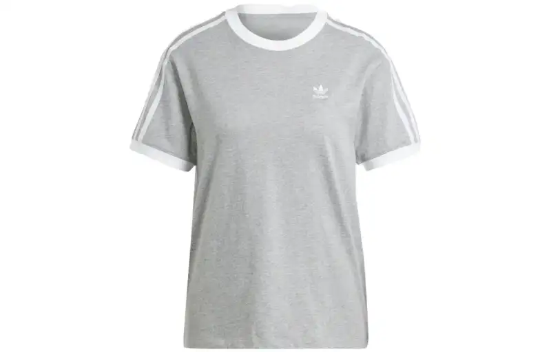 Adidas Originals T Shirts Women's Gray Crew Neck Moderate Other