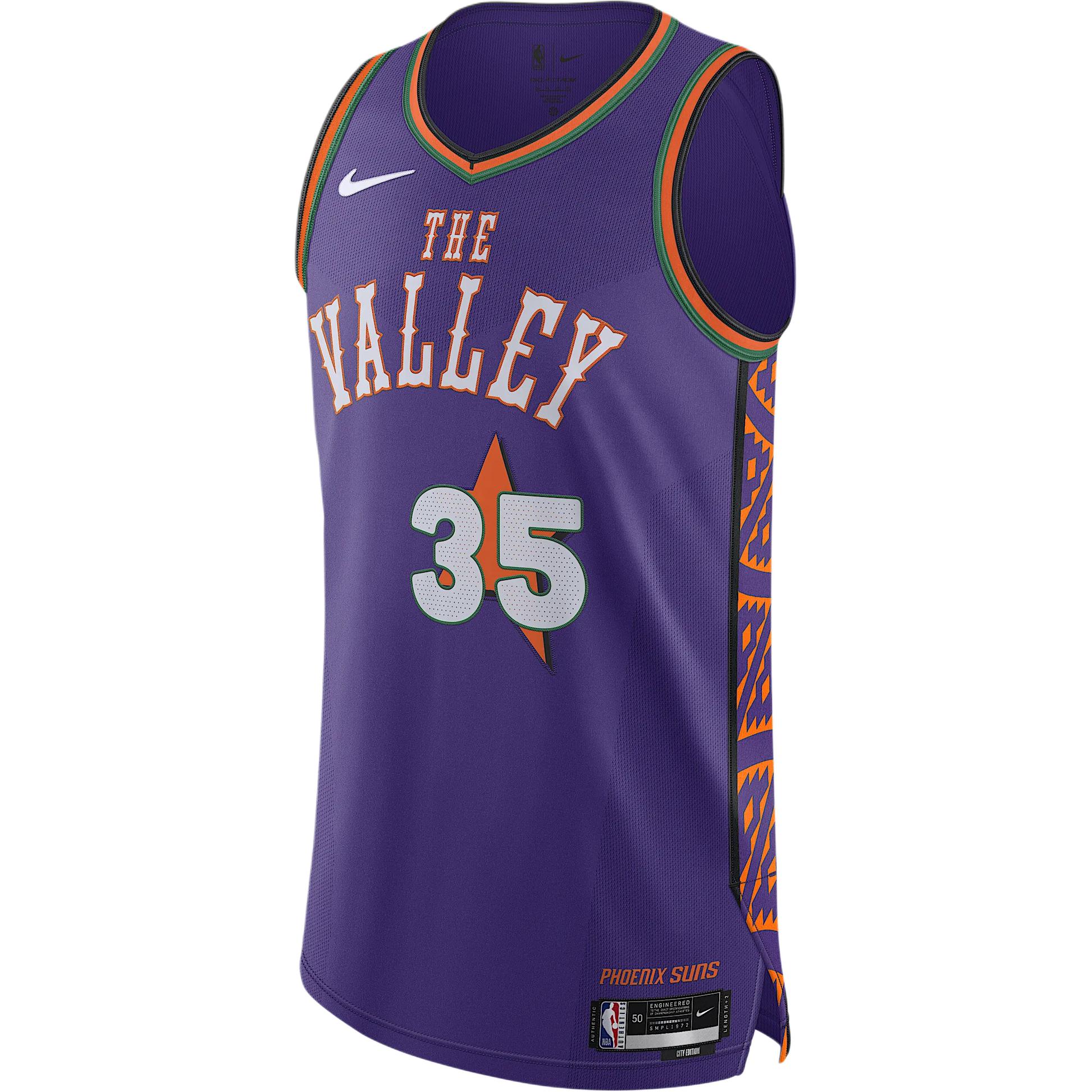 Nike Dri-FIT ADV NBA Phoenix Suns 2024/25 season city version brand logo letter V-neck basketball vest men's purple