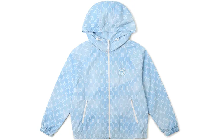 MLB Monogram Jackets Women's Blue Hooded Moderate