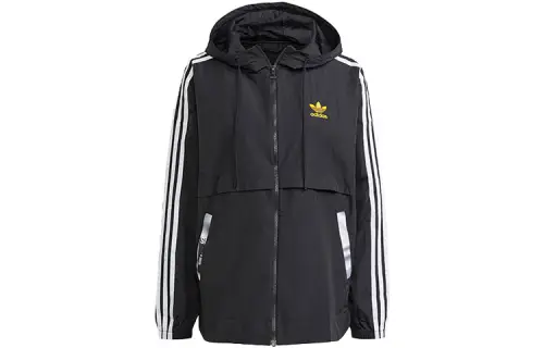 Adidas Originals Trefoil Jackets Women's Black Hooded Moderate Other