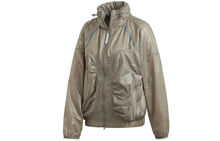 Adidas Jackets Women's Khaki Hooded Moderate Other